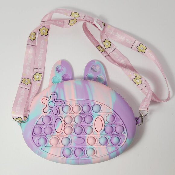 Pop-It Bunny Purse | Kids Fidget Crossbody Bag - Picture 3 of 8